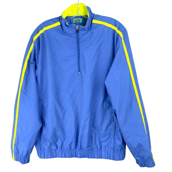 Ben Hogan Performance Jacket Golf Collection Men S 34-36 Blue Lime Mesh Lined - Picture 1 of 12